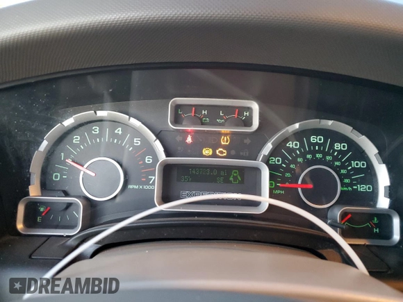 2007 Ford Expedition Max XLT with VIN 1FMFK16587LA37671, listed as a Copart auction lot 87729795 with 143,723 mi miles and Salvage title. Bid and sale history available at DreamBid. Image 9.