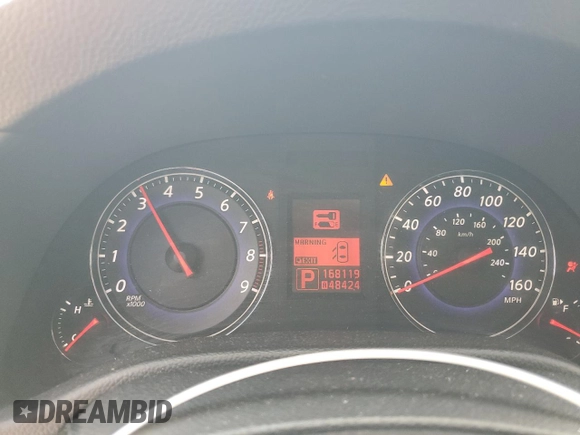 2007 Infiniti G35 Journey with VIN JNKBV61E57M700346, listed as a Copart auction lot 72157424 with 168,119 mi miles and Salvage Title. Bid and sale history available at DreamBid. Image 9.