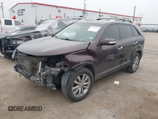 2011 Kia Sorento LX with VIN 5XYKT4A26BG179780, listed as a IAAI auction lot 41538591 with 130,003 mi miles. Bid and sale history available at carsss.com. Image 2.