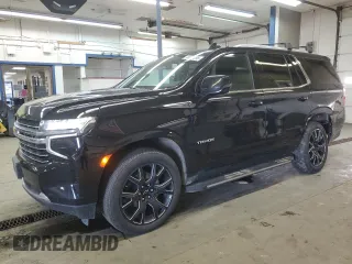 2023 Chevrolet Tahoe LT with VIN 1GNSKNKTXPR357772, listed as a Copart auction lot 46880395 with 51,428 mi miles and Salvage Title. Bid and sale history available at carsss.com. Image 1.