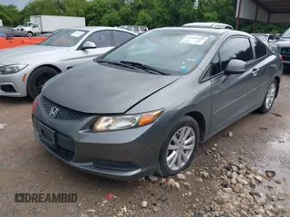 2012 Honda Civic Cpe EX with VIN 2HGFG3B8XCH550429, listed as a IAAI auction lot 42113645 with 176,872 mi miles. Bid and sale history available at carsss.com. Image 2.