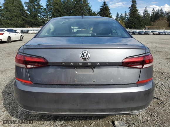 2021 Volkswagen Passat 2.0T S with VIN 1VWAA7A32MC018553, listed as a Copart auction lot 50453545 with 37,344 mi miles and Salvage Title. Bid and sale history available at carsss.com. Image 6.