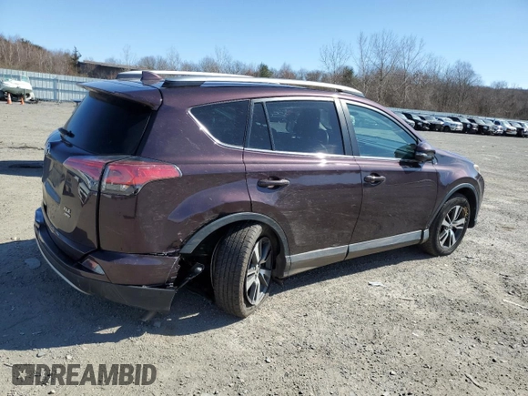 2018 Toyota RAV4 XLE with VIN 2T3RFREVXJW851654, listed as a Copart auction lot 48961055 with 166,664 mi miles and Salvage Title. Bid and sale history available at DreamBid. Image 3.