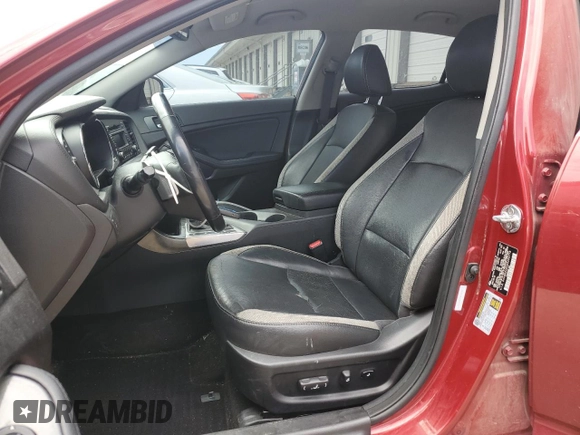 2013 Kia Optima SX with VIN 5XXGR4A63DG208778, listed as a Copart auction lot 57439155 with 169,726 mi miles and Salvage title. Bid and sale history available at DreamBid. Image 7.
