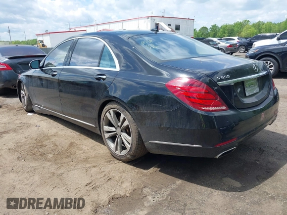 2015 Mercedes-Benz S 550 with VIN WDDUG8FB8FA087742, listed as a IAAI auction lot 42163538 with Not Provided miles and . Bid and sale history available at carsss.com. Image 3.