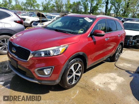 2016 Kia Sorento EX with VIN 5XYPH4A18GG014108, listed as a Copart auction lot 54224024 with 73,727 mi miles and Salvage Title. Bid and sale history available at DreamBid. Image 1.