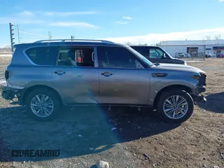 2020 Infiniti QX80 LUXE with VIN JN8AZ2NE5L9253264, listed as a IAAI auction lot 41012767 with 106,672 mi miles. Bid and sale history available at carsss.com. Image 14.