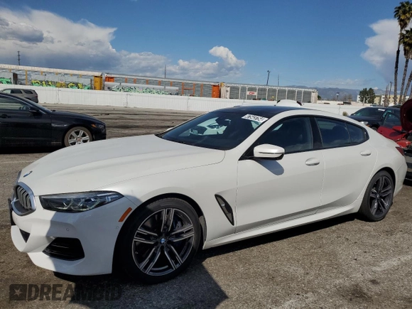 2023 BMW 8 Series 840i with VIN WBAGV4C01PCL65666, listed as a Copart auction lot 47543754 with 31,703 mi miles and . Bid and sale history available at DreamBid. Image 1.