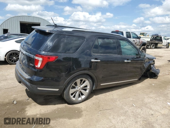 2019 Ford Explorer Limited with VIN 1FM5K8F82KGB39256, listed as a Copart auction lot 53683775 with 77,084 mi miles and Salvage title. Bid and sale history available at DreamBid. Image 3.