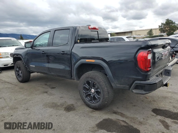 2023 GMC Canyon 2WD Elevation with VIN 1GTP5BEK8P1195517, listed as a Copart auction lot 43479755 with 21,633 mi miles and Salvage Title. Bid and sale history available at DreamBid. Image 2.