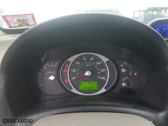 2008 Hyundai Tucson SE with VIN KM8JN12D68U774751, listed as a Copart auction lot 43589165 with 145,833 mi miles and Salvage Title. Bid and sale history available at carsss.com. Image 9.