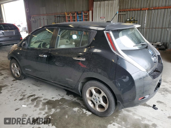 2011 Nissan LEAF SL-e with VIN JN1AZ0CP0BT008767, listed as a Copart auction lot 49310855 with 125,719 mi miles and Salvage Title. Bid and sale history available at carsss.com. Image 2.