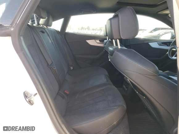 2022 Audi A5 Sportback S line Premium Plus with VIN WAUFACF59NA036277, listed as a Copart auction lot 46436005 with 25,624 mi miles and Salvage Title. Bid and sale history available at carsss.com. Image 10.