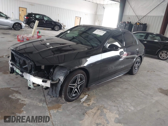 2023 Mercedes-Benz C 300 with VIN W1KAF4GB6PR093944, listed as a IAAI auction lot 41799118 with 23,296 mi miles and . Bid and sale history available at DreamBid. Image 2.