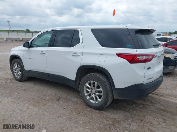 2021 Chevrolet Traverse LS with VIN 1GNERFKW7MJ162246, listed as a IAAI auction lot 39765126 with 76,406 mi miles. Bid and sale history available at carsss.com. Image 3.