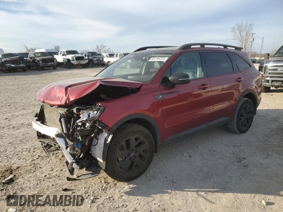2023 Kia Sorento X-Line S with VIN 5XYRLDLC3PG181899, listed as a Copart auction lot 85795224 with 24,759 mi miles and Salvage Title. Bid and sale history available at DreamBid. Image 1.