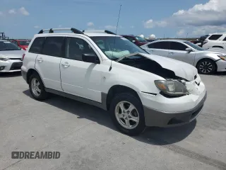 2004 Mitsubishi Outlander LS z VIN JA4LX31F44U047876, wystawiony jako Copart lot #59395585 z przebiegiem 148 726 mil mil oraz Szkoda całkowita • Salvage title. Historia ofert i sprzedaży dostępna na DreamBid. Obrazek 4.
