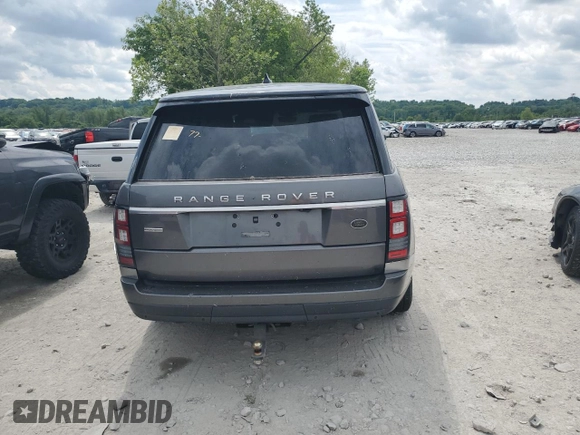 2017 Land Rover Range Rover z VIN SALGS5FE9HA356728, wystawiony jako Copart lot #58691065 z przebiegiem 122 893 mil mil oraz Czysty tytuł • Clean title. Historia ofert i sprzedaży dostępna na DreamBid. Obrazek 6.