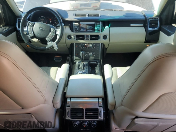 2012 Land Rover Range Rover SC Autobiography with VIN SALMP1E43CA379372, listed as a Copart auction lot 77528224 with 72,490 mi miles and Salvage title. Bid and sale history available at DreamBid. Image 8.