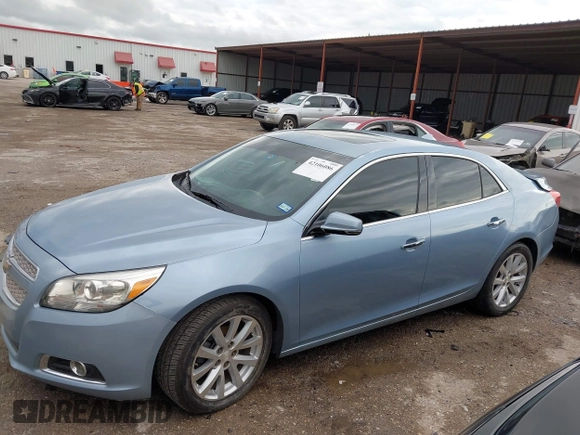 2013 Chevrolet Malibu LTZ with VIN 1G11H5SA0DU109940, listed as a IAAI auction lot 42106086 with 205,634 mi miles and . Bid and sale history available at DreamBid. Image 14.