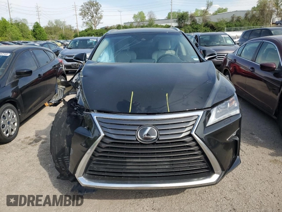 2017 Lexus RX with VIN 2T2BZMCA3HC127316, listed as a Copart auction lot 49983374 with 0 mi miles and Salvage Title. Bid and sale history available at carsss.com. Image 5.