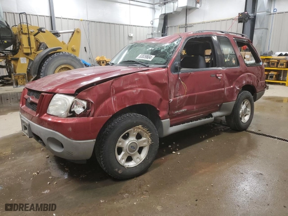 2001 Ford Explorer Sport with VIN 1FMYU70E91UC26555, listed as a Copart auction lot 83839804 with 140,891 mi miles and Clean Title. Bid and sale history available at carsss.com. Image 1.