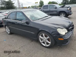 2007 Mercedes-Benz C 230 Sport with VIN WDBRF52HX7F909181, listed as a Copart auction lot 56762685 with 169,085 mi miles and Salvage title. Bid and sale history available at DreamBid. Image 4.