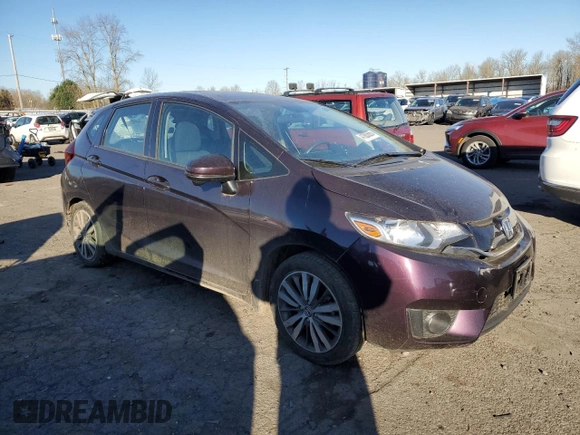 2015 Honda Fit EX-L with VIN 3HGGK5H86FM730356, listed as a Copart auction lot 41883655 with Not provided miles and Salvage title. Bid and sale history available at DreamBid. Image 4.