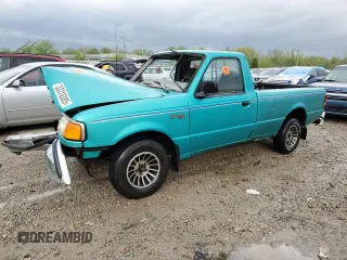 1994 Ford Ranger Splash with VIN 1FTCR10AXRPA64052, listed as a Copart auction lot 53310385 with 342,022 mi miles and Non repairable. Bid and sale history available at DreamBid. Image 1.