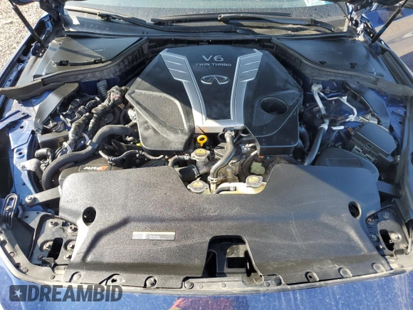 2018 Infiniti Q50 RED SPORT 400 with VIN JN1FV7AR0JM481270, listed as a Copart auction lot 53777515 with 42,555 mi miles and Clean Title. Bid and sale history available at carsss.com. Image 11.