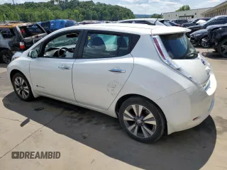 2015 Nissan LEAF SV with VIN 1N4AZ0CP0FC315123, listed as a Copart auction lot 61281063 with 47,962 mi miles. Bid and sale history available at carsss.com. Image 2.