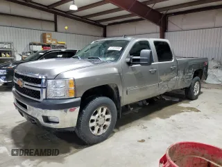 2012 Chevrolet Silverado 3500HD SRW LTZ with VIN 1GC4K1E84CF165759, listed as a Copart auction lot 47433505 with 348,801 mi miles and Salvage Title. Bid and sale history available at DreamBid. Image 1.