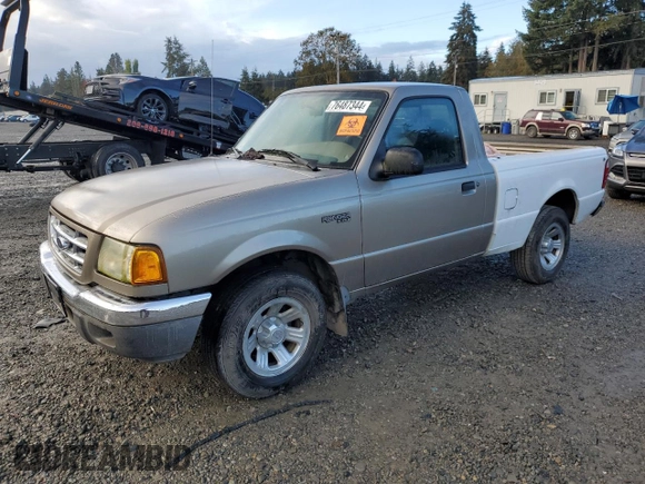 2003 Ford Ranger XL z VIN 1FTYR10D03PA33559, wystawiony jako Copart lot #76487344 z przebiegiem Nie podano mil oraz Czysty tytuł • Clean title. Historia ofert i sprzedaży dostępna na DreamBid. Obrazek 1.