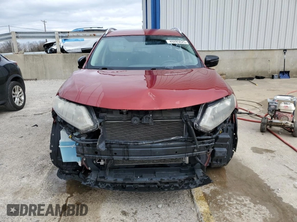 2016 Nissan Rogue SV with VIN KNMAT2MV3GP616273, listed as a Copart auction lot 49285625 with 98,905 mi miles and Salvage Title. Bid and sale history available at DreamBid. Image 5.