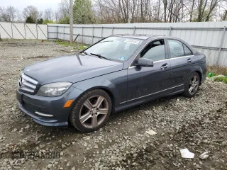 2011 Mercedes-Benz C-Class C 300 Sport with VIN WDDGF8BB0BR149653, listed as a Copart auction lot 52490125 with 95,315 mi miles and Salvage Title. Bid and sale history available at carsss.com. Image 1.