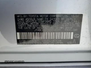 2008 Lexus IS 350 с VIN JTHBE262182014289, выставлен на аукционе Copart как лот 52492465 с пробегом 73 431 миль миль и Чистый • Clean title. История ставок и продаж доступна на DreamBid. Изображение 12.