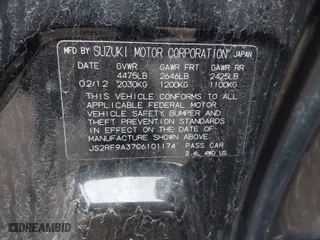 2012 Suzuki Kizashi SE with VIN JS2RF9A37C6101174, listed as a IAAI auction lot 42073178 with 119,313 mi miles. Bid and sale history available at carsss.com. Image 9.