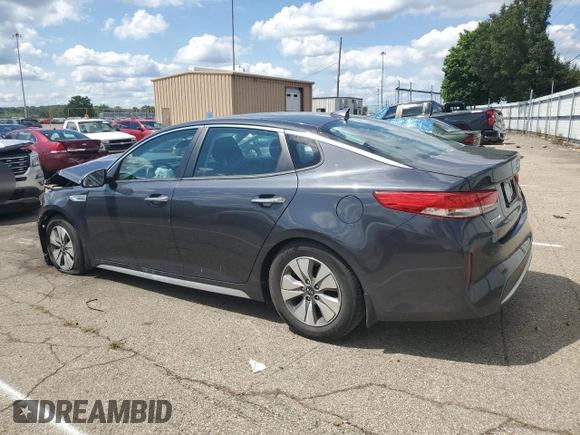 2017 Kia Optima Hybrid with VIN KNAGT4LEXH5018831, listed as a Copart auction lot 63645864 with 42,358 mi miles and Salvage Title. Bid and sale history available at carsss.com. Image 2.