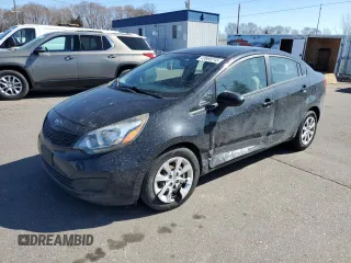 2015 Kia Rio LX with VIN KNADM4A37F6497167, listed as a Copart auction lot 49968245 with 98,517 mi miles and Salvage Title. Bid and sale history available at carsss.com. Image 1.