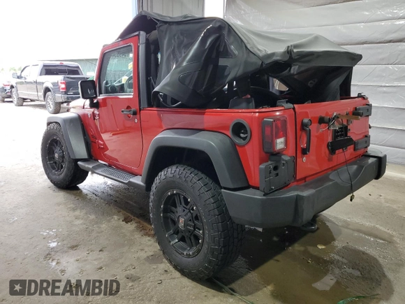 2014 Jeep Wrangler Sport with VIN 1C4AJWAG6EL139619, listed as a Copart auction lot 54935445 with 79,001 mi miles and Salvage title. Bid and sale history available at DreamBid. Image 2.