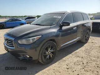 2013 Infiniti JX35 with VIN 5N1AL0MN9DC308916, listed as a Copart auction lot 51230235 with 153,109 mi miles and Salvage Title. Bid and sale history available at carsss.com. Image 1.