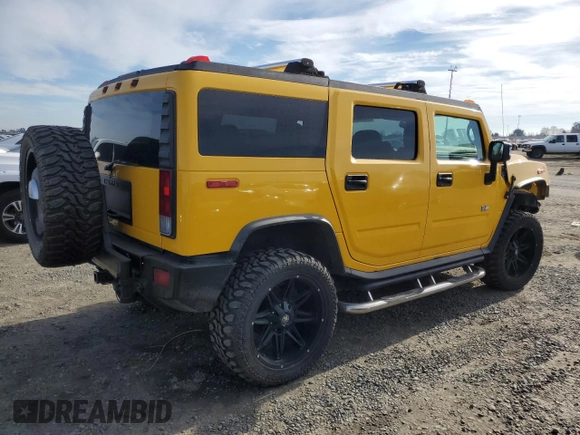 2006 Hummer H2 with VIN 5GRGN23U26H100166, listed as a Copart auction lot 87228964 with 71,727 mi miles and Salvage Title. Bid and sale history available at carsss.com. Image 3.