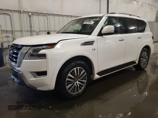 2022 Nissan Armada SV with VIN JN8AY2AD3N9675519, listed as a Copart auction lot 88018885 with 75,802 mi miles and Salvage Title. Bid and sale history available at carsss.com. Image 1.