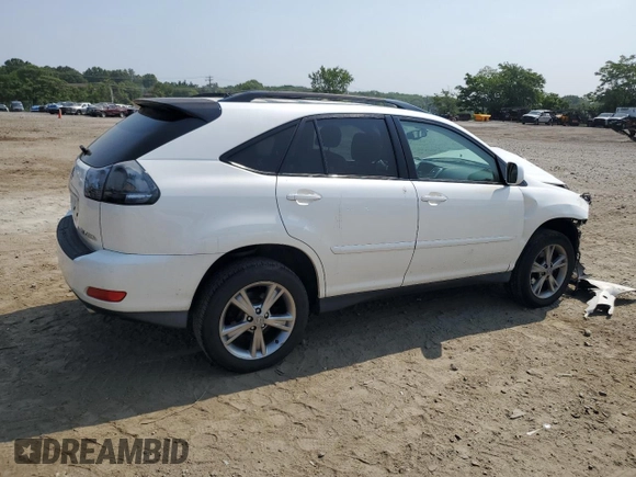 2006 Lexus RX 400h with VIN JTJHW31U660026841, listed as a Copart auction lot 60598935 with 185,947 mi miles and Salvage title. Bid and sale history available at DreamBid. Image 3.