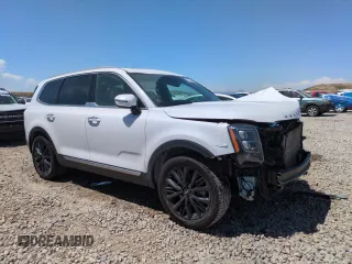 2021 Kia Telluride SX with VIN 5XYP5DHC2MG176084, listed as a Copart auction lot 58782485 with 55,863 mi miles and Salvage title. Bid and sale history available at DreamBid. Image 4.
