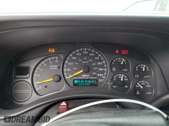 2001 Chevrolet Tahoe LT with VIN 1GNEK13T01J169398, listed as a Copart auction lot 61058125 with 269,492 mi miles and Clean title. Bid and sale history available at DreamBid. Image 9.