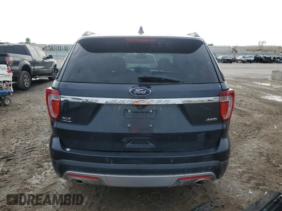 2017 Ford Explorer XLT z VIN 1FM5K8D89HGA99222, wystawiony jako Copart lot #58090105 z przebiegiem 166 221 mil mil oraz Szkoda całkowita • Salvage title. Historia ofert i sprzedaży dostępna na DreamBid. Obrazek 6.