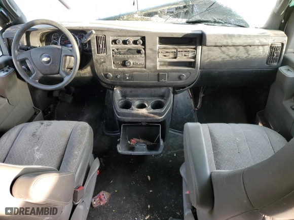 2017 Chevrolet Express Passenger LT with VIN 1GAWGFFF4H1253664, listed as a Copart auction lot 45317125 with 123,264 mi miles and Salvage Title. Bid and sale history available at carsss.com. Image 8.