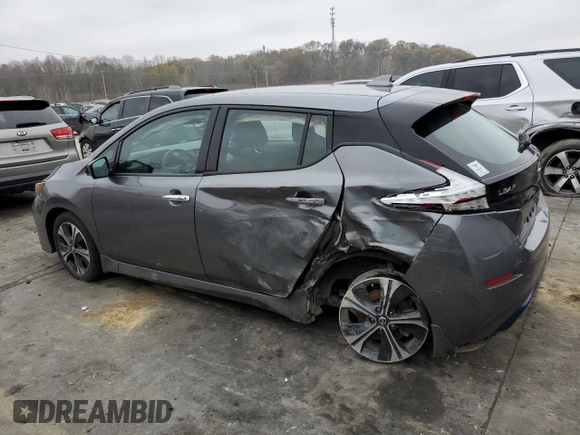 2022 Nissan LEAF SV Plus with VIN 1N4BZ1CV7NC562646, listed as a Copart auction lot 80796494 with 45,477 mi miles and Salvage Title. Bid and sale history available at DreamBid. Image 2.