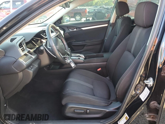 2020 Honda Civic Sedan EX with VIN 19XFC1F38LE010229, listed as a Copart auction lot 52002275 with 62,773 mi miles and Salvage Title. Bid and sale history available at carsss.com. Image 7.